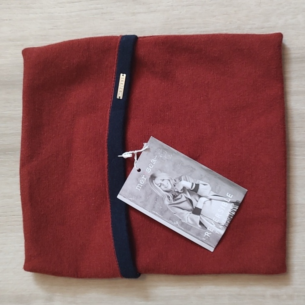 MerSea Travel Pouch-Pouch Only-Soft Travel Pouch Navy/UMBER Airline Pillow
